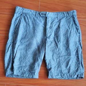 Ted Baker Blue Linen/Cotton Shorts